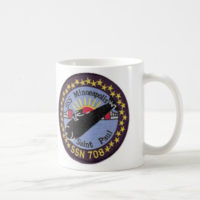 Café Caneca de USS Minneapolis St Paul SSN 708 (Direita)