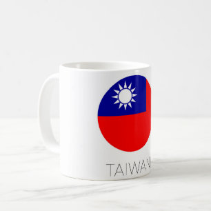 Café Caneca de Viagem Bandeira de Taiwan