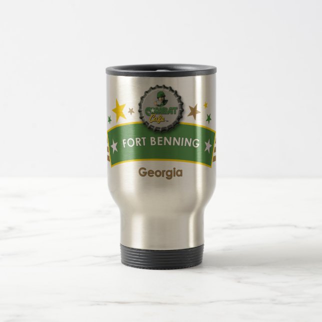 Café caneca de viagem de Fort Benning do combate, (Centro)