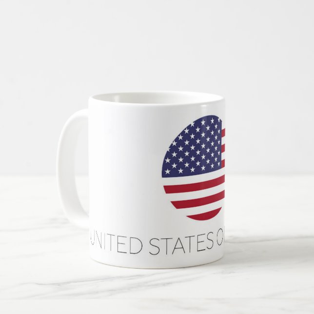 Café Caneca de viagem de Sinalizador dos Estados Unidos (Frente Esquerda)
