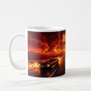 Café Caneca de Viagem Estrada Rebelde do Inferno Ardent