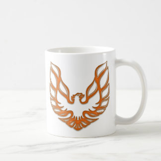 Café Caneca de vidro alaranjada de Ta - branco