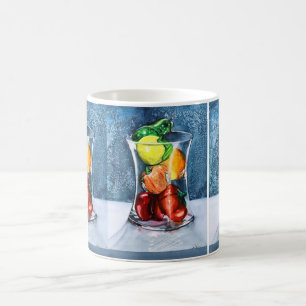 Café Caneca de vidro da fruta