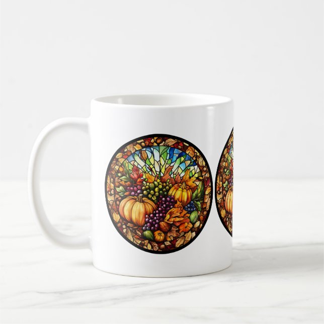 Café Caneca De Vidro De Ação De Graças (Esquerda)