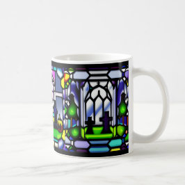 Café Caneca de Vidro Fosco de Cemitério de Halloween