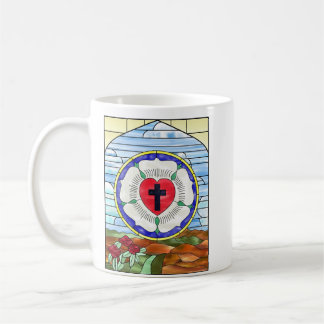 Café Caneca de Vidro Temperado Rosa de Lutero
