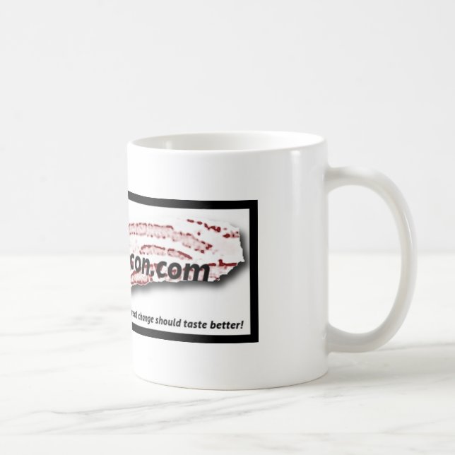 Café caneca de VoteForBacon.com (Direita)