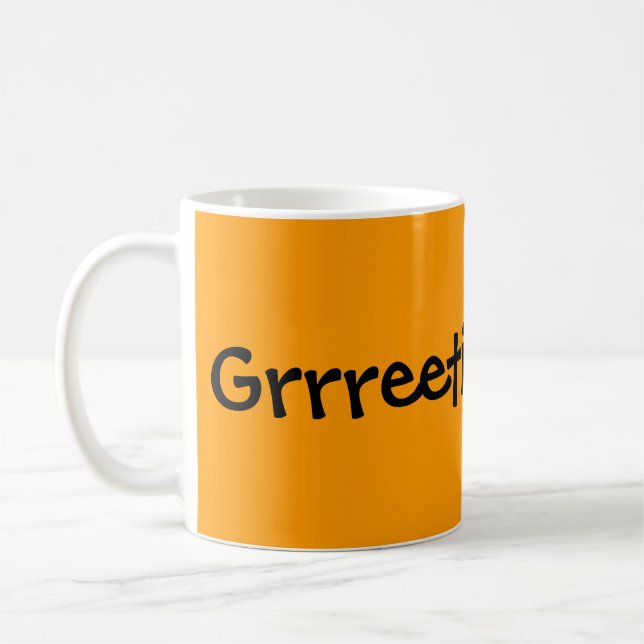 Café Caneca de Westie Grrreetings (Esquerda)