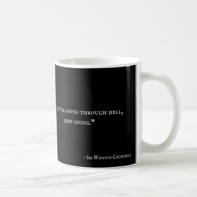 Café Caneca de Winston Churchill - citações 1 (Direita)