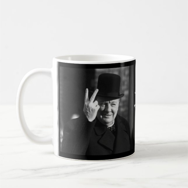 Café Caneca de Winston Churchill - citações 22 (Esquerda)
