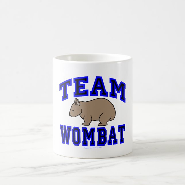 Café Caneca de Wombat IV da equipe (Centro)