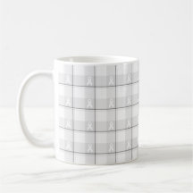 Caneca de Xadrez de Conscientização do Câncer de P