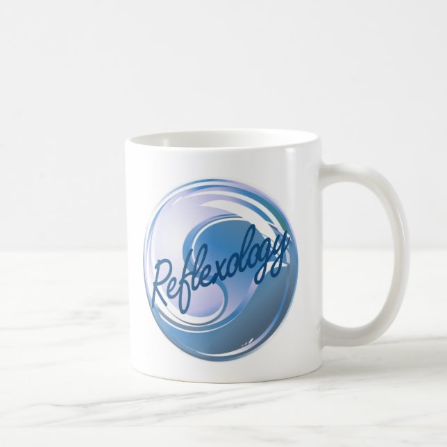 Café Caneca de Yin Yang do Reflexology (Direita)