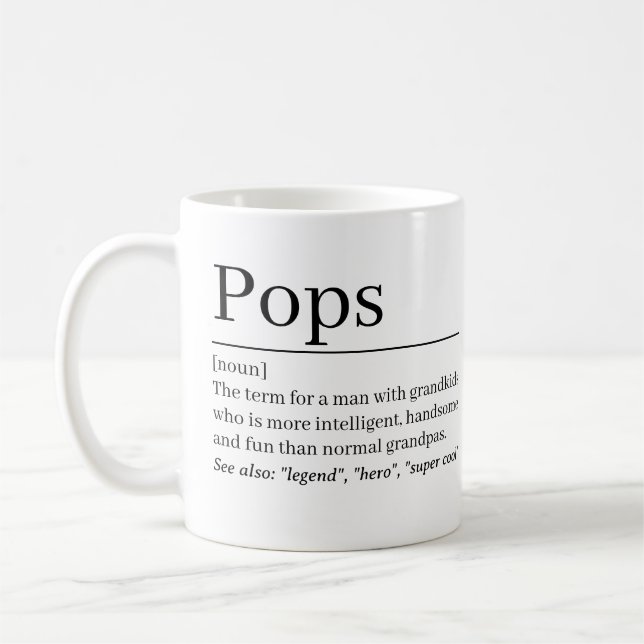 Café Caneca Definição de Pops •Presente Personalizado p (Esquerda)
