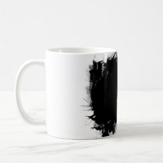 Café Caneca Desenho Abstrato de Grunge com Salpicos de