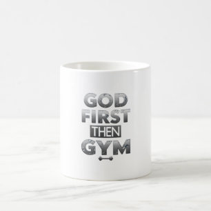 Café Caneca Deus Primeiro Então Ginásio – Motivação de