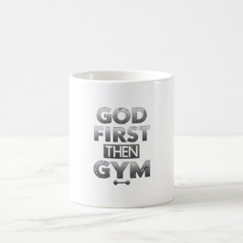 Café Caneca Deus Primeiro Então Ginásio – Motivação de 