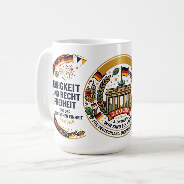 Café Caneca "Dia da Unidade Alemã" | 3 de outubro (Frente Esquerda)