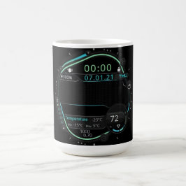 Café Caneca Digital Estética de Configuração de Jogador