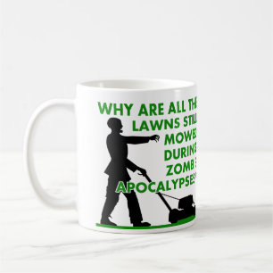 Café Caneca Divertida Apocalipse Zumbi de Cortar a Gram