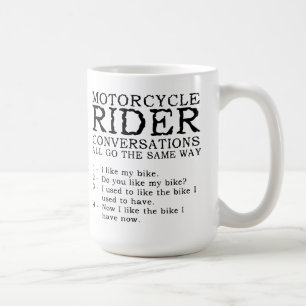 Café Caneca Divertida Conversas de Motocicleta