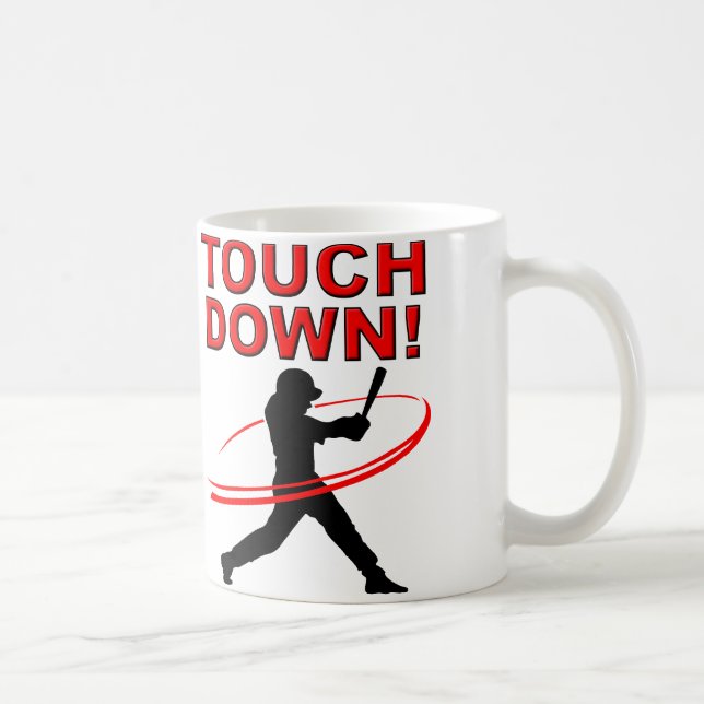 Café Caneca Divertida de Beisebol Touchdown (Direita)