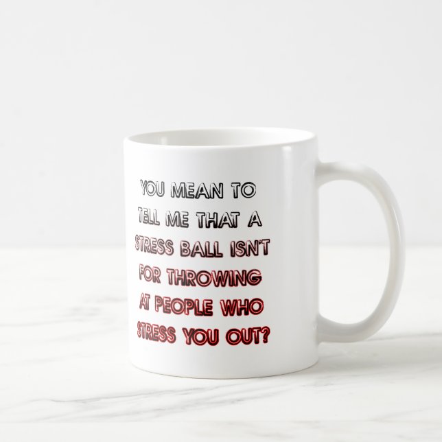 Café Caneca Divertida de Bola de Estresse ou Caneca de  (Direita)