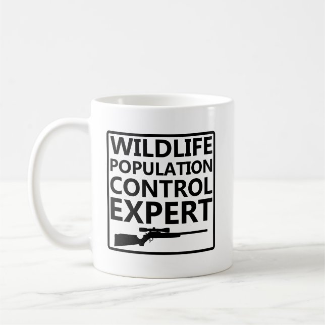 Café Caneca Divertida de Caça ao Controle da População (Esquerda)