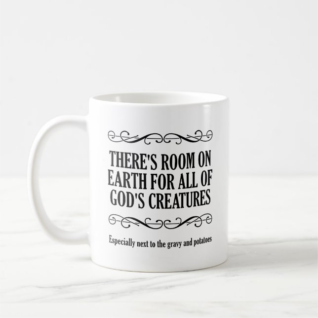 Café Caneca Divertida de Caça às Criaturas de Deus (Esquerda)