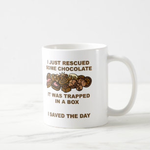 Café Caneca Divertida de Chocolate Resgatado