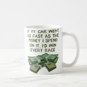 Café Caneca Divertida de Corrida de Carros