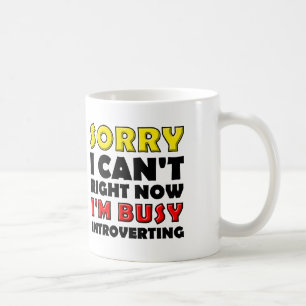 Café Caneca Divertida de Introversão ou Caneca de Viage