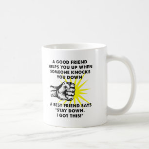 Café Caneca Divertida de Luta do Melhor Amigo
