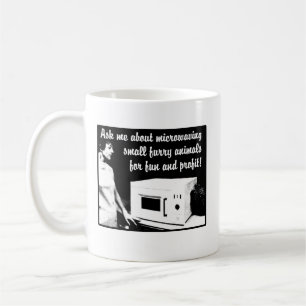 Café Caneca Divertida de Micro-ondas Peludo Humor