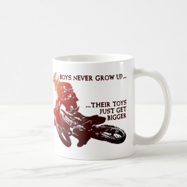 Café Caneca Divertida de Motocross de Bicicleta de Terr (Direita)