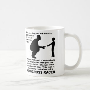 Café Caneca Divertida de Motocross de Terra com Conselh