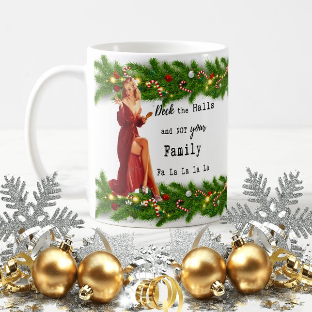 Café Caneca Divertida de Natal Melhor Amiga "Decore os  (Criador carregado)