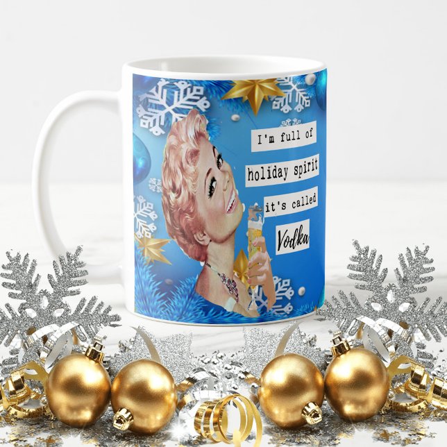 Café Caneca Divertida de Natal Melhor Amiga "Espírito d (Criador carregado)