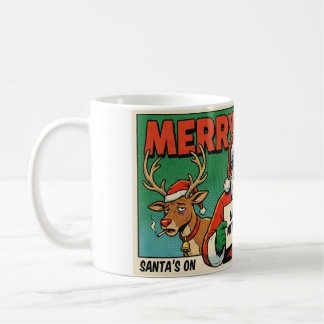 Café Caneca Divertida de Natal - Papai Noel Travesso