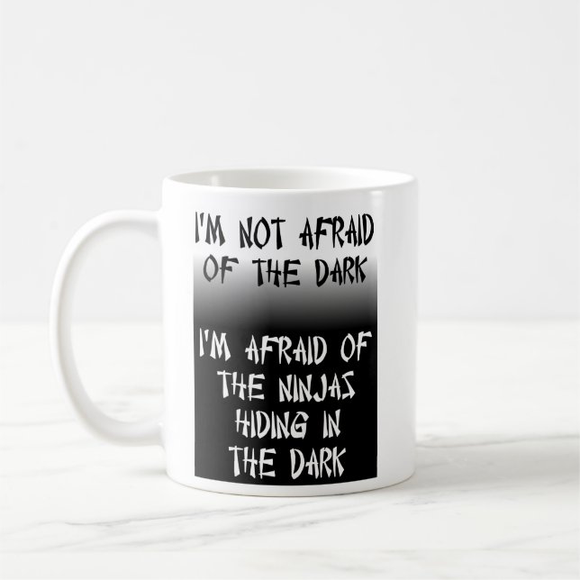 Café Caneca Divertida de Ninjas Escondidos Humor (Esquerda)