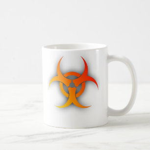 Café Caneca Divertida de Perigo Biológico Humor