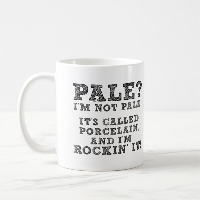 Café Caneca Divertida de Porcelana Rockin' Pálida (Esquerda)