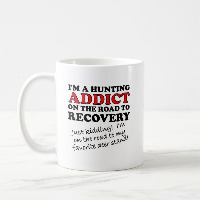 Café Caneca Divertida de Recuperação de Vício em Caça (Esquerda)
