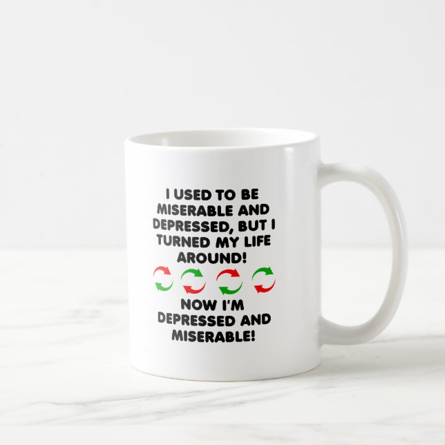 Café Caneca Divertida de Reversão Miserável (Direita)