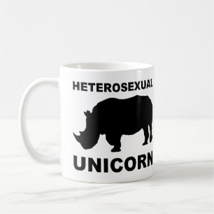 Café Caneca Divertida de Rinoceronte Unicórnio Heteross