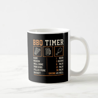 Café Caneca Divertida de Temporizador de Churrasco com