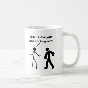 Café Caneca Divertida de Treino do Stickman