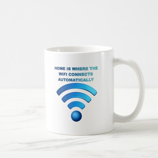 Café Caneca Divertida de Wifi de Casa (Direita)