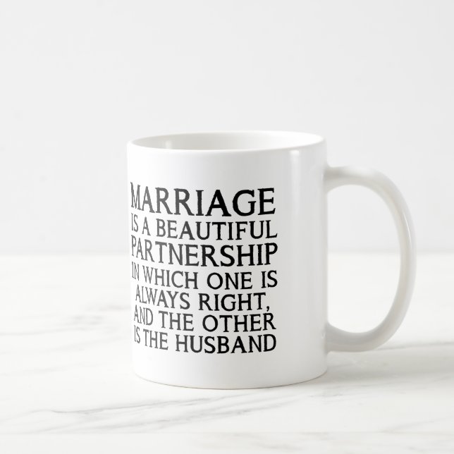 Café Caneca Divertida Discussão de Casamento (Direita)