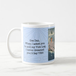 Café Caneca Divertida do Tronco de Natal Gay
